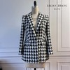 定制—Vintage—Lady挚爱、英伦风千鸟格修身黑白西装外套2205026 商品缩略图0