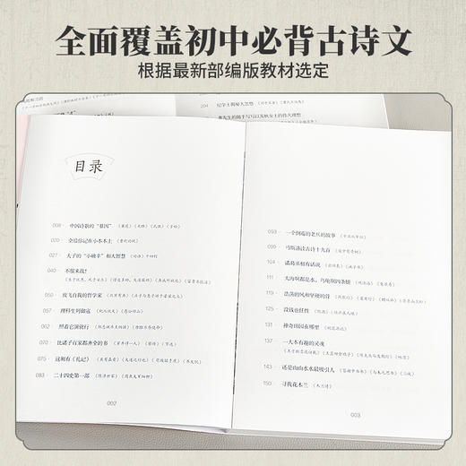 中学生古诗文一本通（套装共2册）7-10岁 初中古诗词和文言文全解一本通语文古诗文完全解读译注与赏析 商品图2