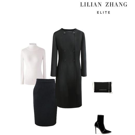 冬日暖阳-热力感穿搭、修身通勤百搭商务休闲长款大衣  2006003 商品图4