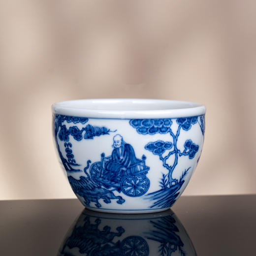 青花鬼谷子下山缸杯 商品图2