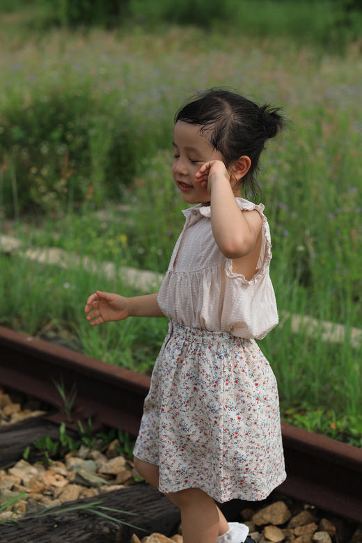 SYZBX049 剪花莲衣裙(上衣） 80-120 商品图1