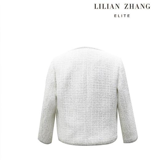 定制-简单优雅气质-粗花呢白色织带嵌边-小香风气质短外套1905036 商品图1