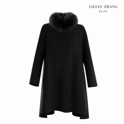 定制—LULY合作款斗篷型羊毛大衣-通勤时尚百搭中长外套 2106006 商品图0