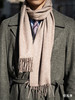 阿拉善白绒纯山羊绒水波纹围巾「纯色12款」 商品缩略图2
