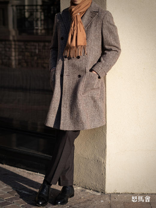 阿拉善白绒纯山羊绒水波纹围巾「纯色12款」 商品图6