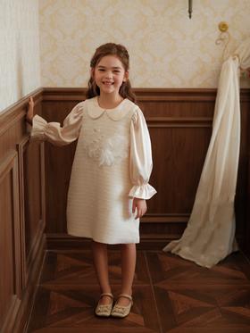 天鹅长袖连衣裙