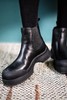 显瘦又保暖！经典时髦显瘦切尔西皮靴 冬季加绒100羊毛内里保暖御寒 小牛皮鞋面光滑细腻结实耐磨防风 5cm自然增高防滑耐磨舒适好走 修饰腿形身型百搭显瘦款短靴切尔西短靴！（现货） 商品缩略图13