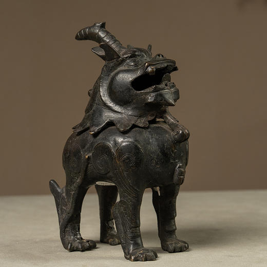 清 铜狻猊瑞兽香薰 商品图0