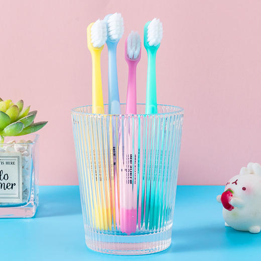 美时洁 雪绒丝宽口万毛牙刷   4支/板 商品图5