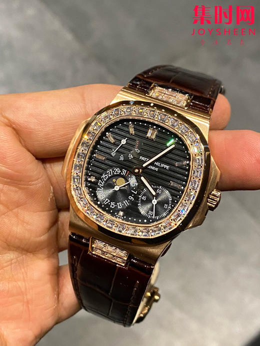 GR百达翡丽Patekphilippe运动系列鹦鹉螺5724霸道总裁 PP5724GR“钢王之王” 男士机械腕表 商品图1