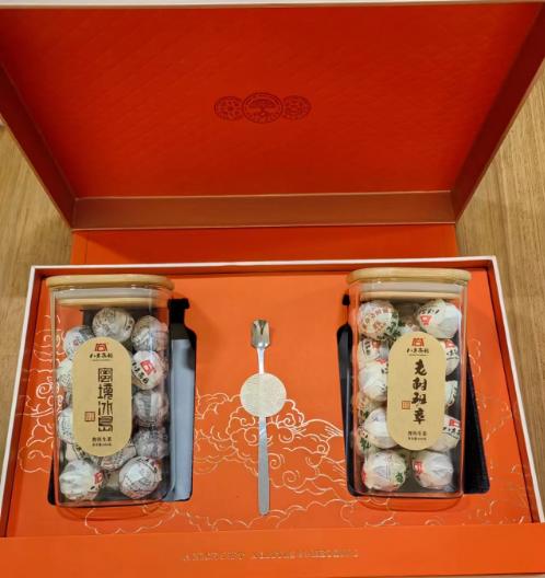 2023年双金奖龙珠礼盒老班章龙珠+秘境冰岛：200g/罐*2 商品图0