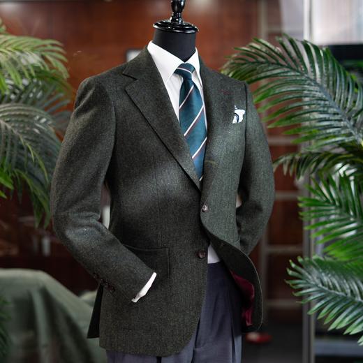 秋冬新款男士名厂定制工艺粗纺西装夹克上衣 商品图6