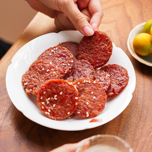 一方云拾潮汕炭烧猪肉脯 果木炭烤 酥软有嚼劲 香润不干巴 独立小包装美味随心分享 蜜汁味/黑椒味 60g/袋 商品图0