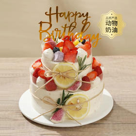 【文艺小清新】燕麦果果蛋糕，富含膳食纤维的养生蛋糕（双层209.9）