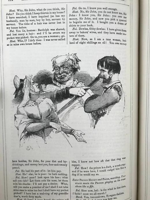 他把理查三世画成猪！约19世纪后期 莎士比亚作品集（历史剧与诗集） 肯尼·梅多斯数百幅版画插图 真皮精装16开 商品图13