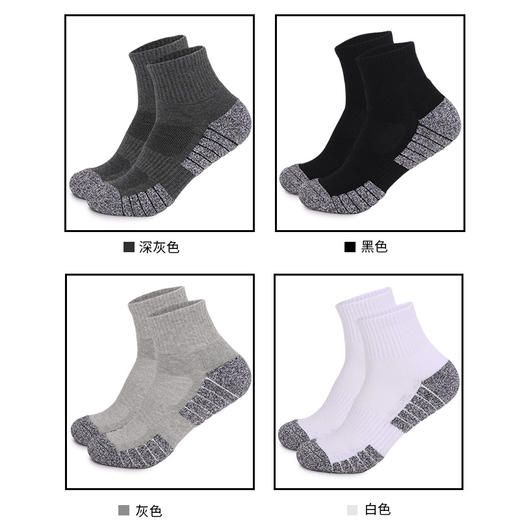 🔥🔥冬季加厚毛巾底‼️59.9元🉐6双✅男女超耐磨户外运动徒步登山吸汗透气纯棉袜 商品图1
