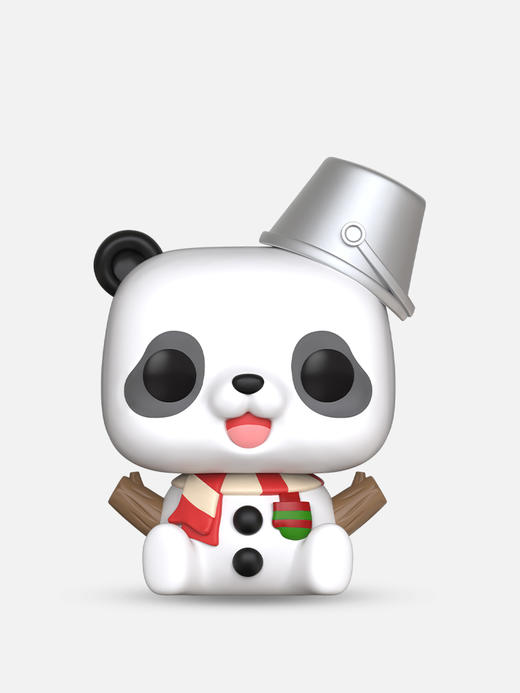 POP Asia Christmas - Snowman Panda亚洲系列 圣诞POP公仔熊猫雪人手办 83362 商品图2