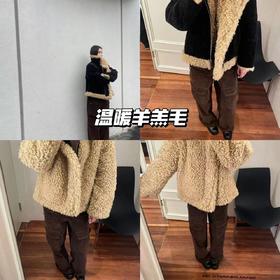买家秀 | 温暖羊羔绒毛上身，超温暖👋