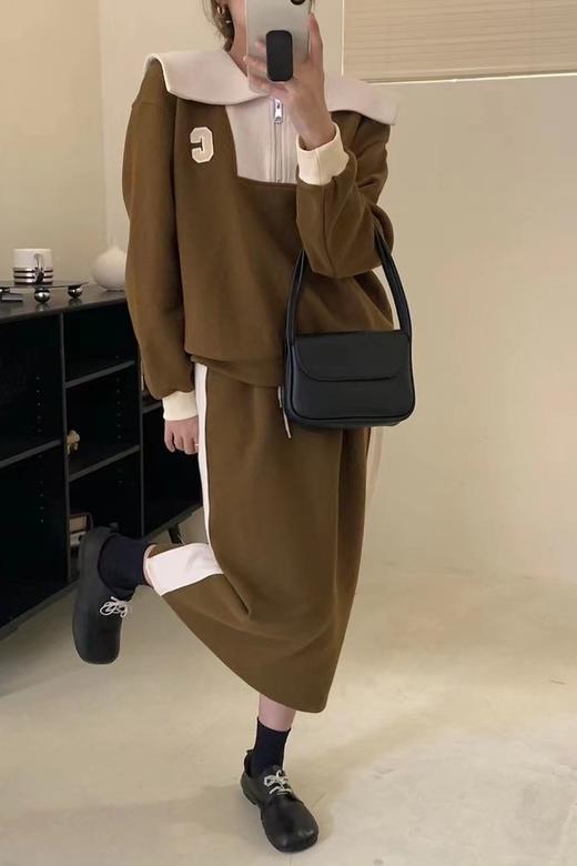 HAYES 海军领学院风卫衣半裙套装 17172 商品图3