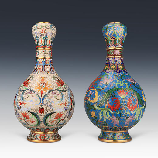 《一路连升》珐琅对瓶 商品图1