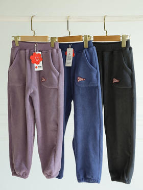 【舍予良仓双面绒暖暖裤】热在身上，软到心坎里~ ✅双面奥利绒，双重轻柔、更保暖 ✅版型宽松有型，好穿还百搭 ✅面料添加7%氨纶，弹力超级大 ✅裤腿束口设计，利落不上窜