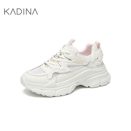 【自营】哈森 卡迪娜23年夏季新款运动休闲鞋潮流平跟深口老爹鞋女鞋 KC235201 商品图2