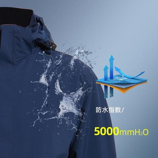 秋冬季新款户外三合一两件套冲锋衣男女款加绒加厚防风防水登山服 商品图3