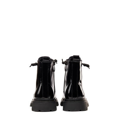 【自营】哈森 23冬新款女童拉链式保暖加绒防滑休闲风皮靴马丁靴 TA233006 商品图3