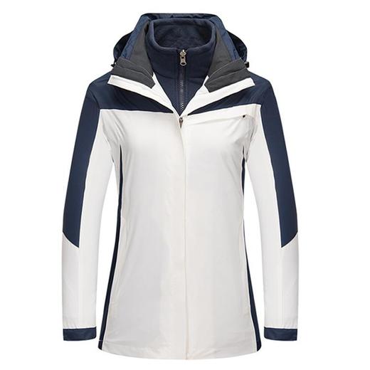 新款户外冲锋衣男女士三合一两件套可拆卸防风防水登山服校服 商品图4