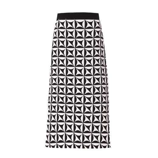 EITIE爱特爱春季新款印花侧开叉半裙7306003 商品图5