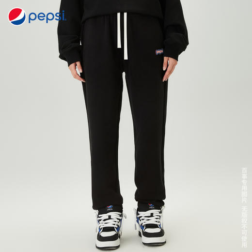 Pepsi百事  新款情侣运动休闲宽松百搭时尚潮流防风颗粒绒卫裤 商品图4