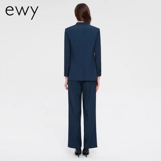 干练时尚藏青色西装马甲三件套韩版修身职业西装套裤 商品图4