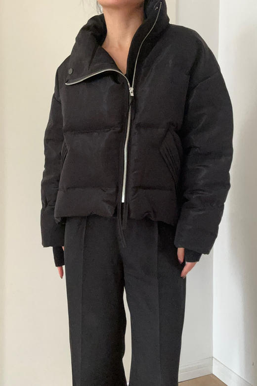 WDC02-1121-1  JUNLI黑色拉链鹅绒服  [   ] 商品图3