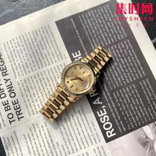 EW劳力士星期日历型系列 日志36mm
款式：香槟金 中性腕表 商品图1