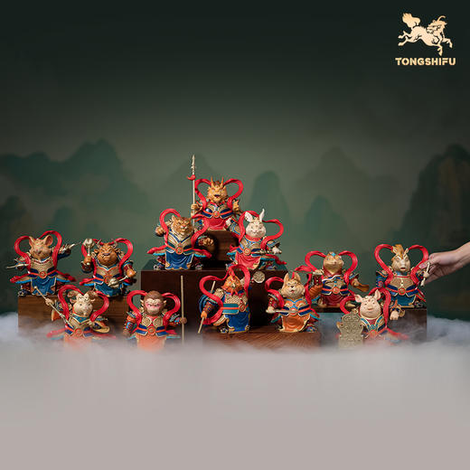 铜师傅 铜摆件《国风璀璨十二生肖》客厅桌面玄关摆件家居装饰品 商品图2