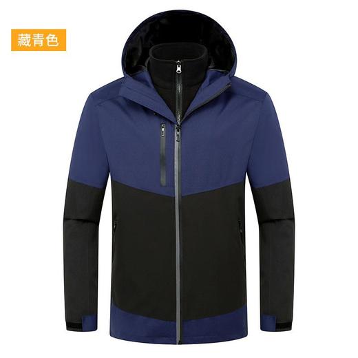 新款户外冲锋衣男女登山服两件套可拆卸防风水全缝压胶滑雪服外套 商品图2