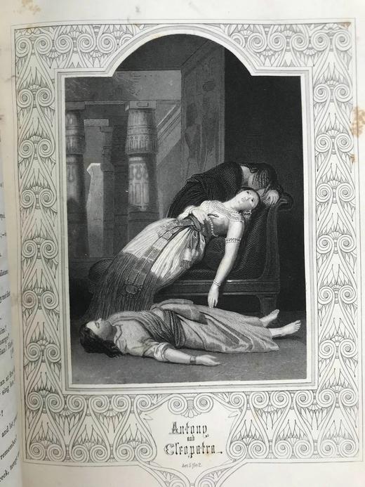 约19世纪后期 莎士比亚作品集（悲剧） 肯尼·梅多斯数百幅版画插图 真皮精装16开 商品图12