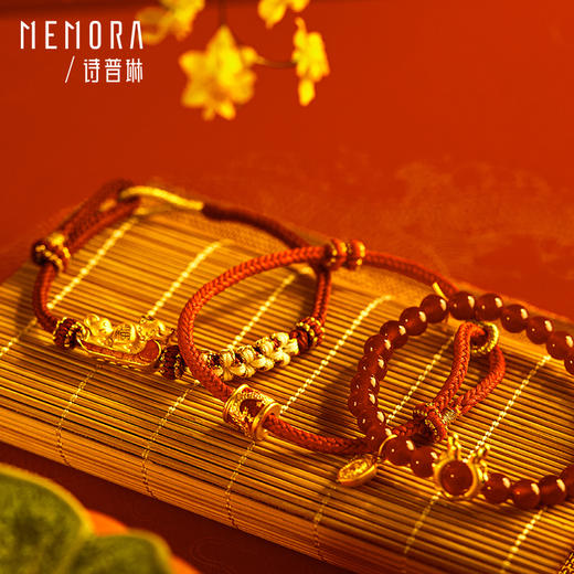 福运兴龙 足金龙转运珠国潮中国风黄金生肖龙宝宝礼物MEMORA诗普琳HP561501 商品图3