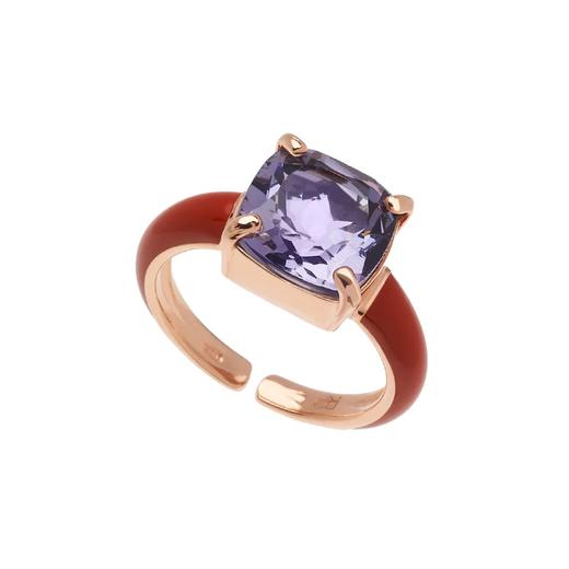 订购6周到｜ROSSO PREZIOSO-CHAIN UP-紫宝石 珊瑚红 戒指［意大利设计师］ 商品图0