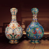 《一路连升》珐琅对瓶 商品缩略图0
