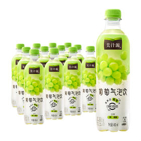 可口可乐 美汁源 果汁 果味 饮料 无糖葡萄 气泡饮 480ml*12瓶 整箱气泡水 新老包装随机发货 包邮