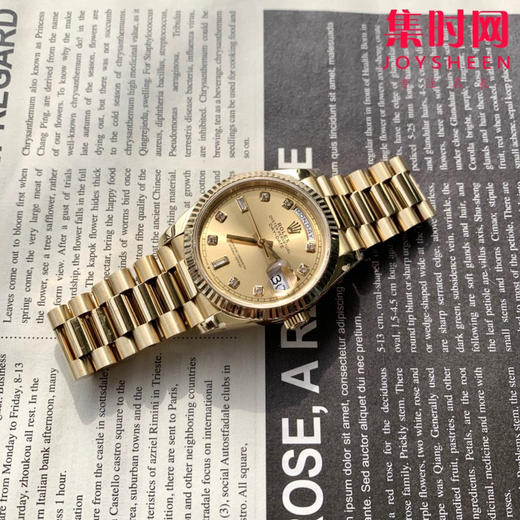 EW劳力士星期日历型系列 日志36mm
款式：香槟金 中性腕表 商品图2