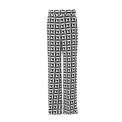 EITIE爱特爱春季新款撞色几何图形印花裤子7305004 商品图5