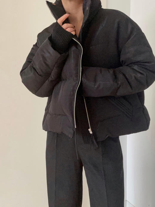 WDC02-1121-1  JUNLI黑色拉链鹅绒服  [   ] 商品图0