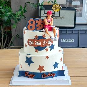 篮球蛋糕P款 灌篮高手2号双层