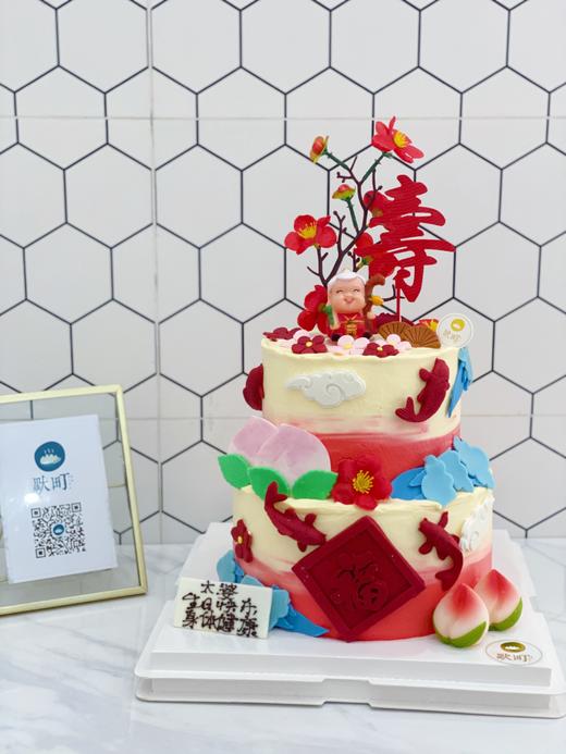 奶奶/婆婆/传统中国风祝寿款蛋糕 商品图2