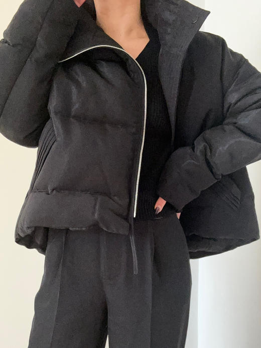 WDC02-1121-1  JUNLI黑色拉链鹅绒服  [   ] 商品图6