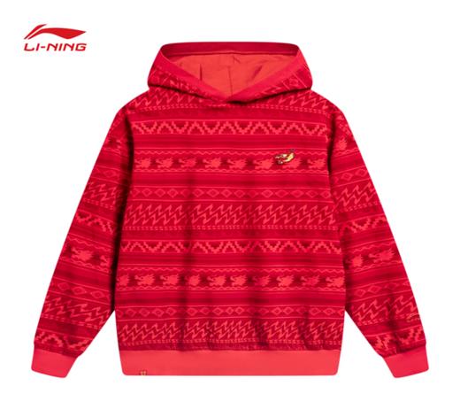 【L断码】李宁日进斗金系列男女同款宽松长袖套头衫AAEU001【库存有限，如无货将做退款，介意慎拍！】 商品图0