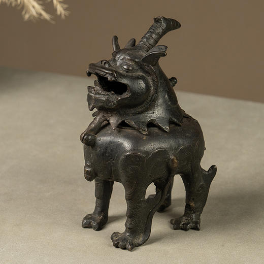清 铜狻猊瑞兽香薰 商品图4