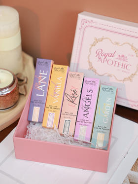 泊诗蔻经典系列滚珠香水5支装礼盒, 精致滚珠设计，小巧便携，随时随地补香,  英式经典香味，满足多种场合需要